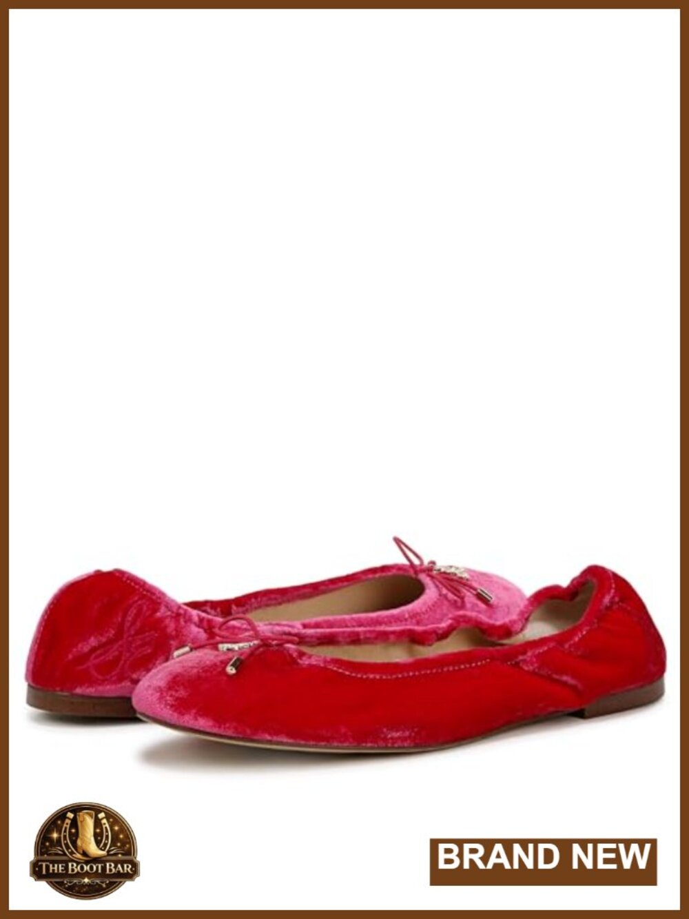 Sam Edelman Felicia Ballet Flats Round Toe Pull-On Elastic Casual Daily Wear